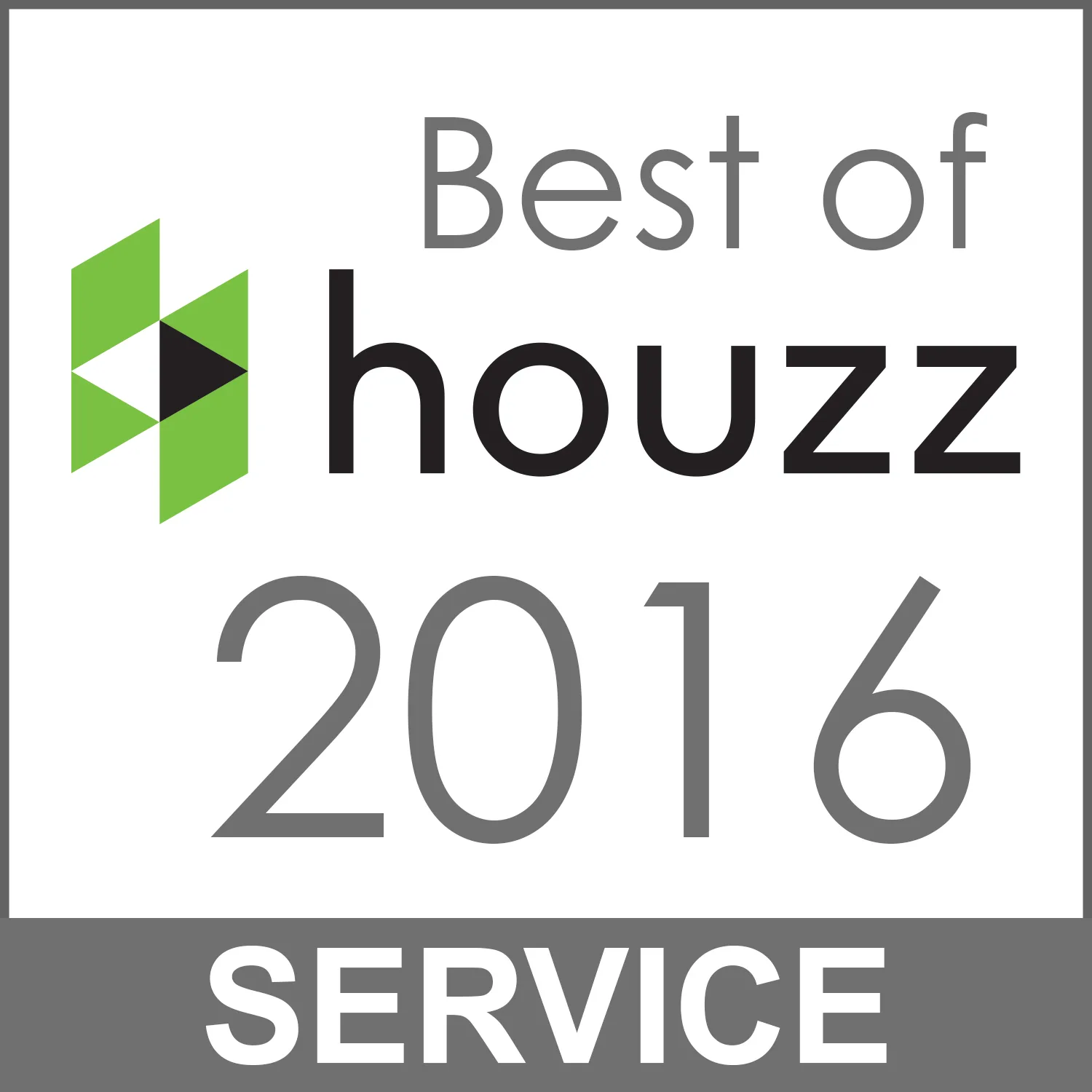 Best of Houzz Service 2016 award