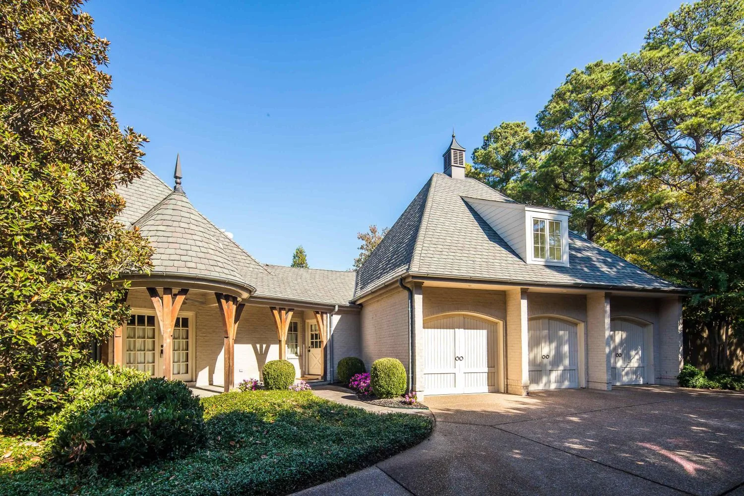 Front exterior of the Normandy residence