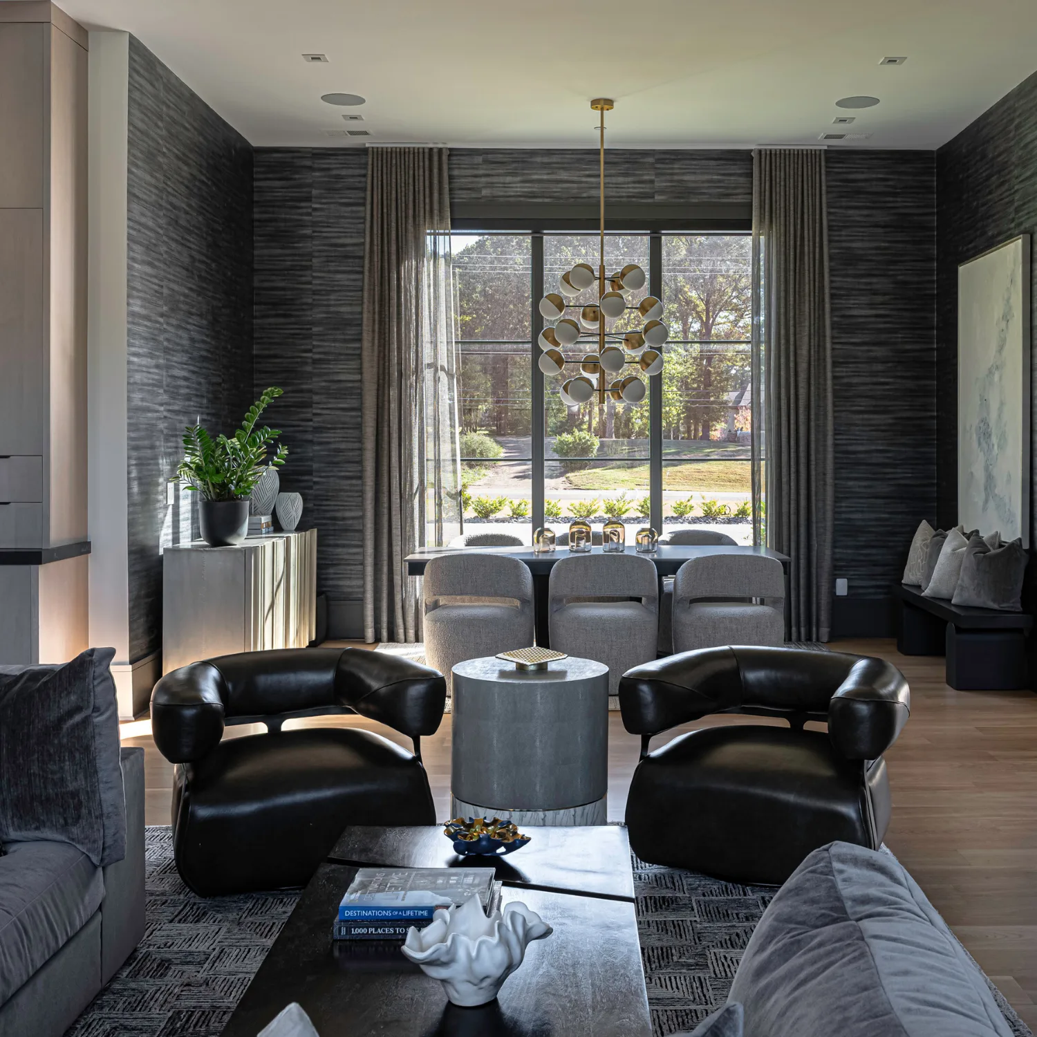 Johnson Road: Johnson Rd Living To Dining — Ken Garland Custom Homes
